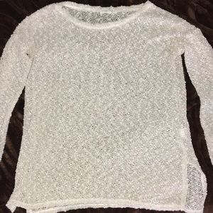 Sheer White Sweater